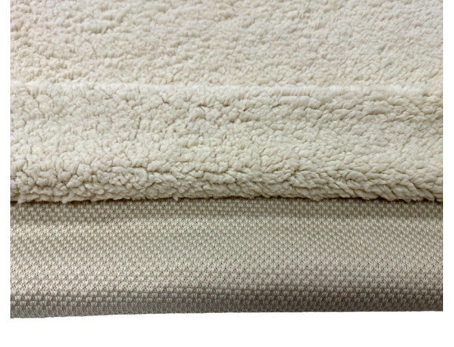 Trikotažas teddy Šviesi smėlio 210gr/kv.m. pigiau