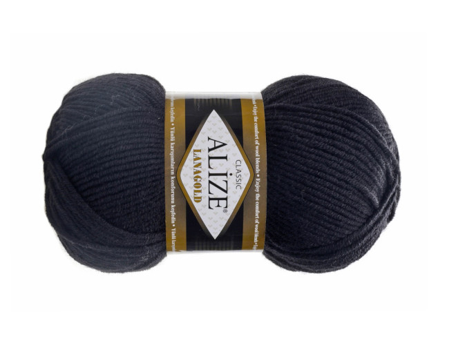 Alize Lanagold 60 Juoda