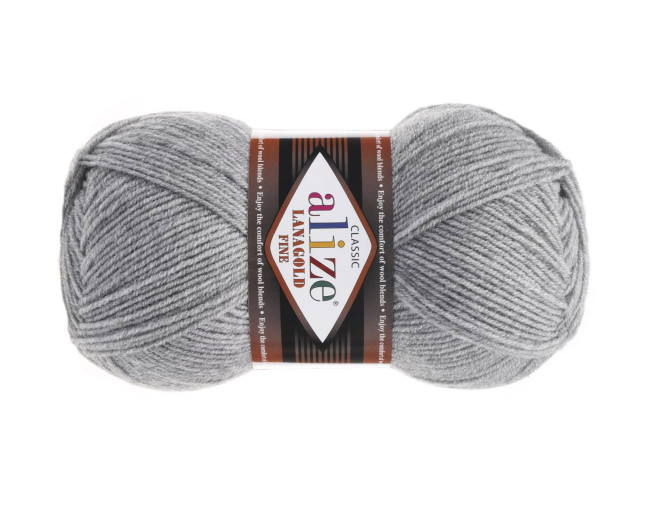 Alize lanagold fine 21 Pilka