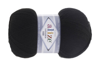 Alize lanagold 800 - 60 Juoda