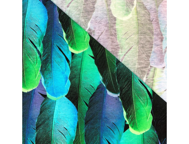 Cotton jersey Feathers