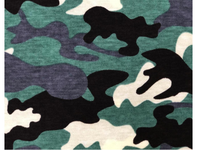 Cotton jersey Camouflage pigiau