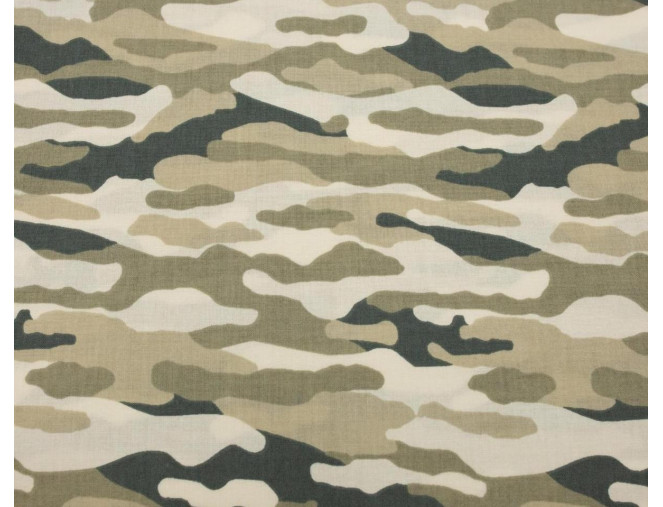 Cotton jersey Light Camouflage pigiau