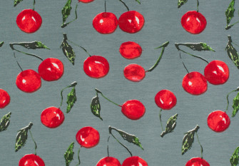 Knitted and crocheted Cherry grey