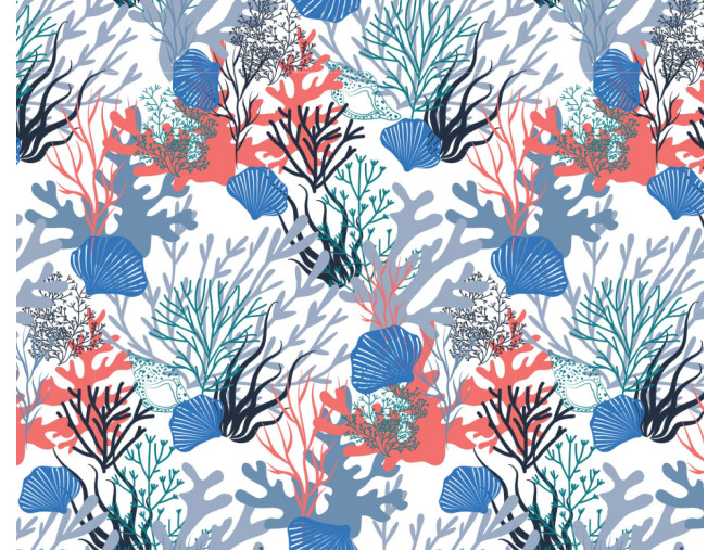 Knitted and crocheted Coral reef in white