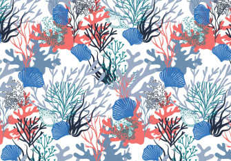 Knitted and crocheted Coral reef in white