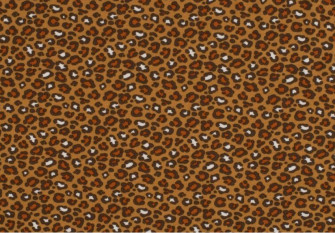 Cotton jersey Leopard print Camel
