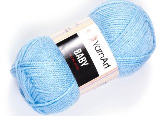 YarnArt Baby 215 Šviesiai mėlyna