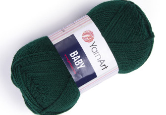 YarnArt Baby 590 Tamsiai žalia