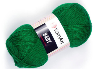 YarnArt Baby 338 Žalia