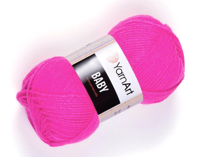 YarnArt Baby 174 Ryški rožinė