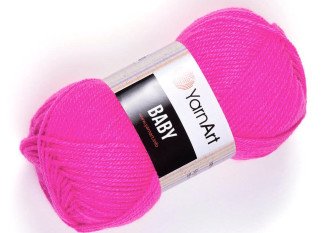 YarnArt Baby 174 Ryški rožinė