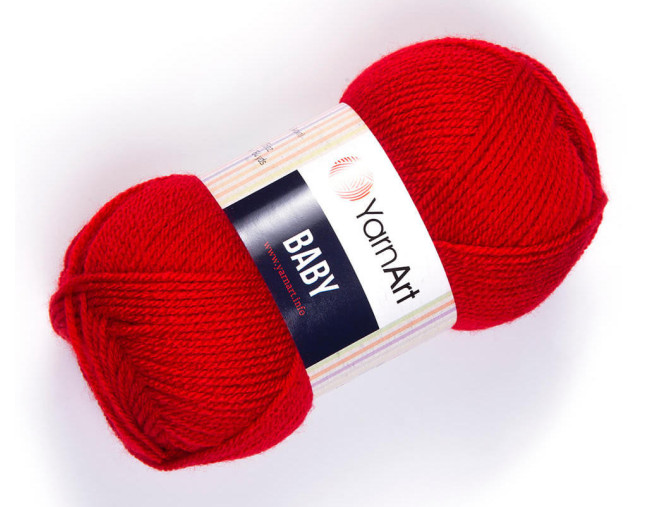 YarnArt Baby 576 Raudona