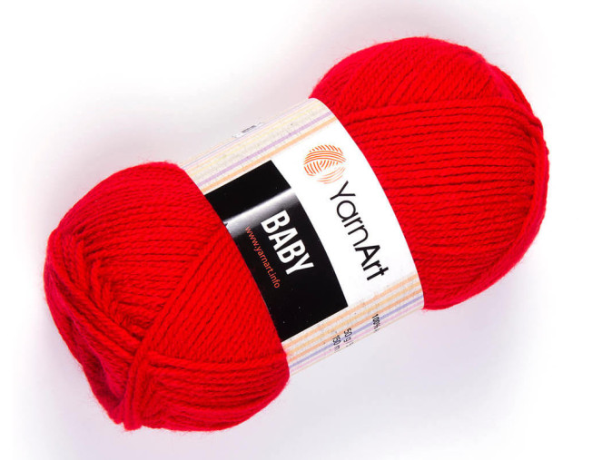 YarnArt Baby 156 Raudona