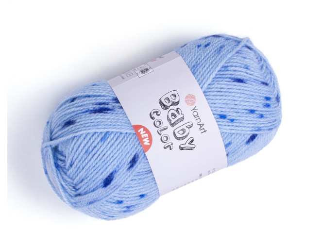 YarnArt Baby Color 207 Mėlyna