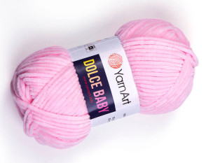 Yarn art dolce baby 750 Rožinė