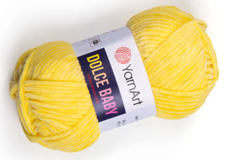 Yarn art dolce baby 761 Geltona