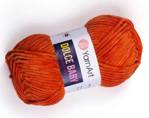 Yarn art dolce baby 778 Oranžinė