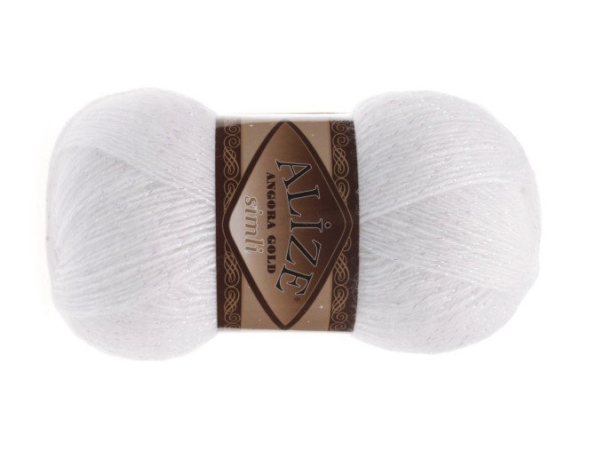 Alize angora gold simli 55 Balta