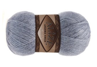 Alize angora gold simli 221 Džinso mėlyna