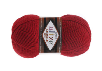 Alize lanagold fine 56 Raudona