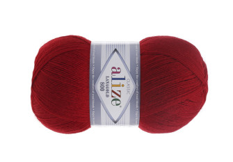 Alize lanagold 800 - 56 Raudona