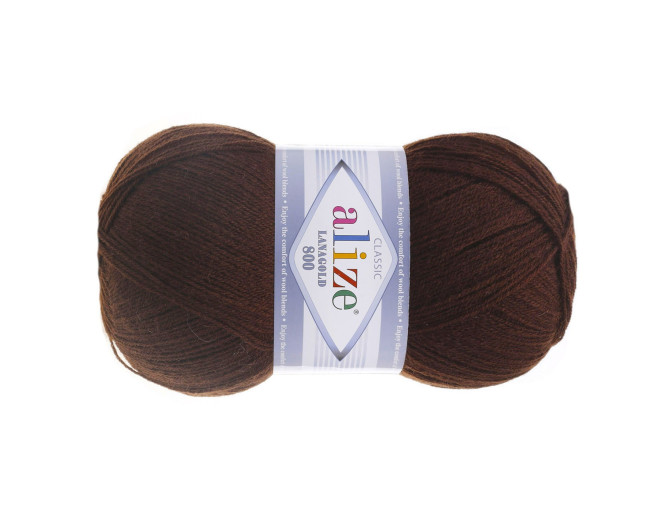 Alize lanagold 800 - 26 Tamsi ruda