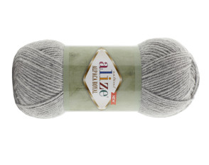 Alize Alpaca Royal 21 Pilka
