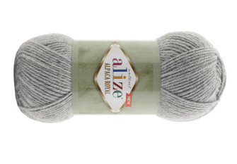 Alize Alpaca Royal 21 Pilka