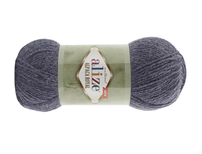 Alize Alpaca Royal 203 Tamsi pilka