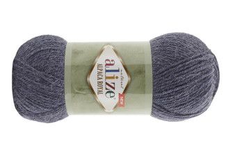 Alize Alpaca Royal 203 Tamsi pilka