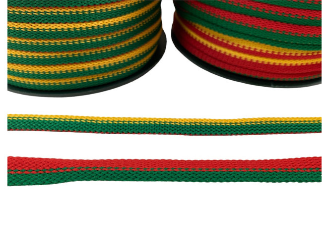 Tricolour flat cord 10mm | 12mm