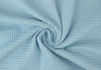 Waffle fabric Baby blue