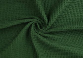 Waffle fabric Dark green