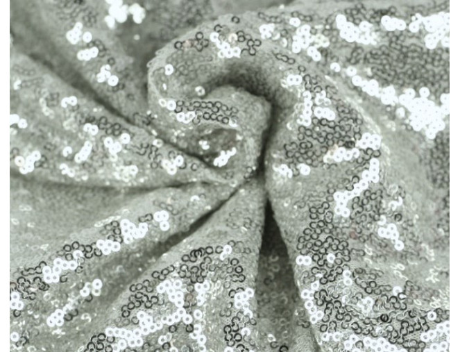 Fabric with scales Silver