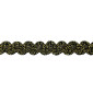 Decorative ribbon 10mm | Black/gold