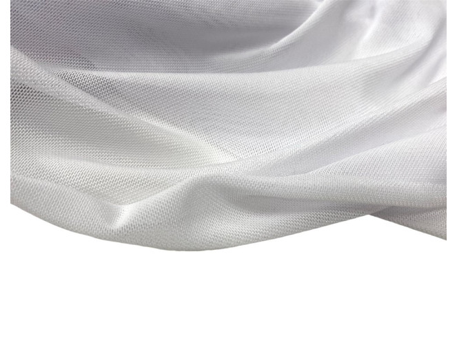 Elasticated tulle - mesh White pigiau