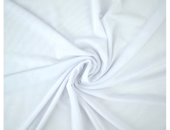 Elasticated tulle - mesh White