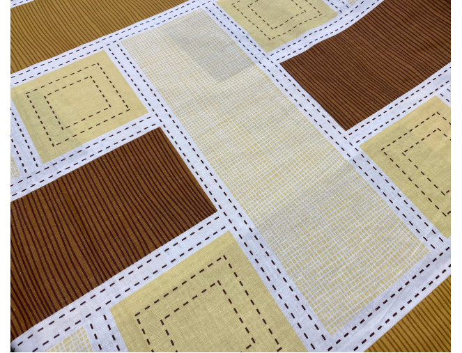 Cotton - canvas Squares pigiau
