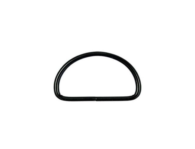 Metalinės kilpos - pusžiedžiai Juoda | 3 dydžiai