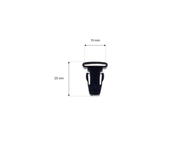 Plastikinis pakabukas Juodas 15mm pigiau