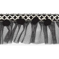 Pom pom ribbon with tulle 50mm | 5 colours internetu