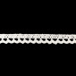 Medvilninis nėrinys 10mm Baltas
