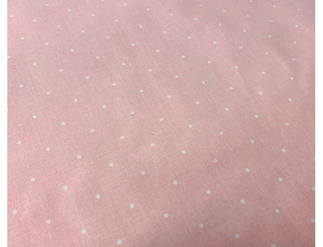 Cotton - canvas Polka dots in pink pigiau