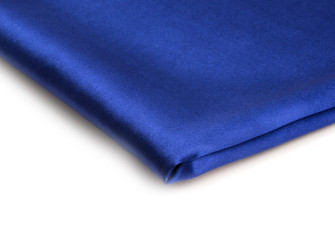 Thin satin fabric with elastane Blue
