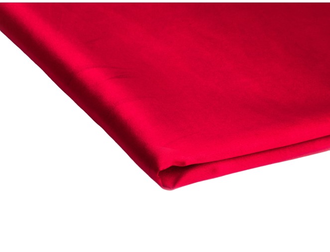 Thin satin fabric with elastane Red