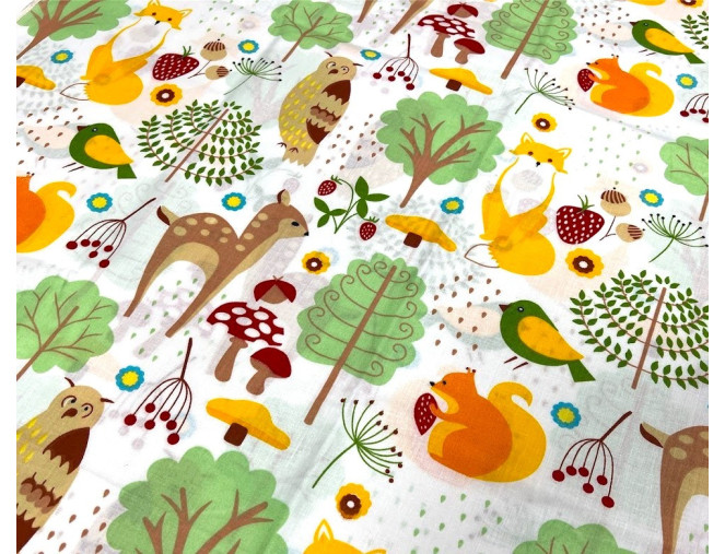 Medvilnė - drobelė Miško gyvūnai pigiau