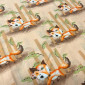 Cotton - canvas Fox in beige pigiau