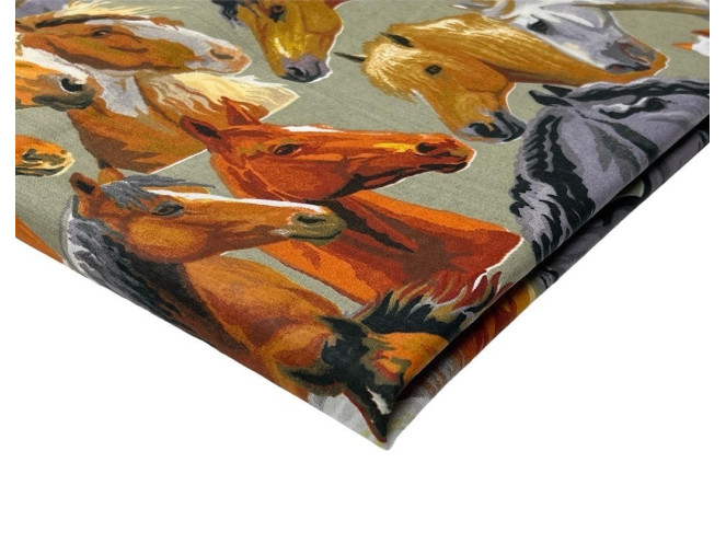 Medvilnė - drobelė Arkliai