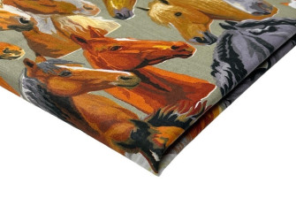 Cotton - canvas Horses